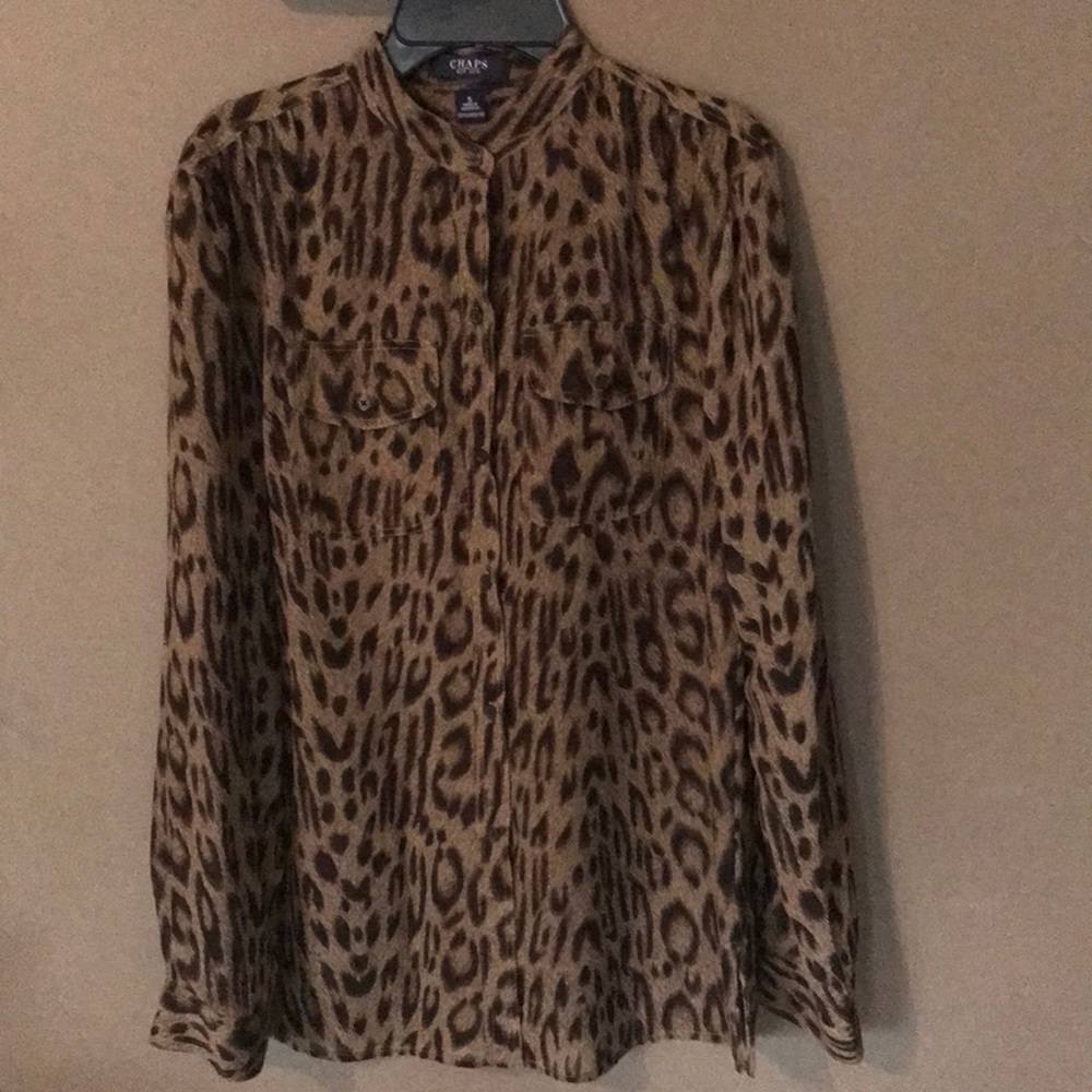 Leopard Button Up Top 🐆